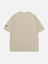 Irregular Letter Print Tee